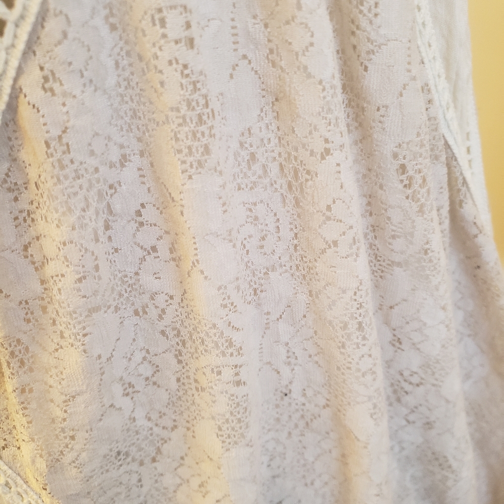 Free People  One Angel Dress  Lace Open Back Distressed Dress/Tunic - Picture 4 of 14